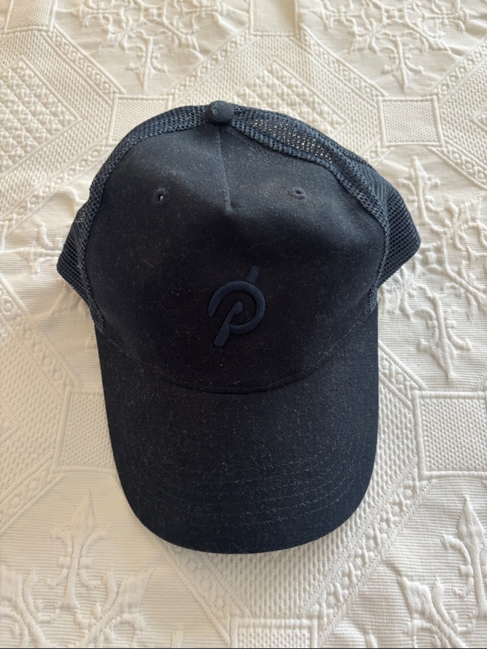 Peloton Black Trucker Hat with Subtle Logo